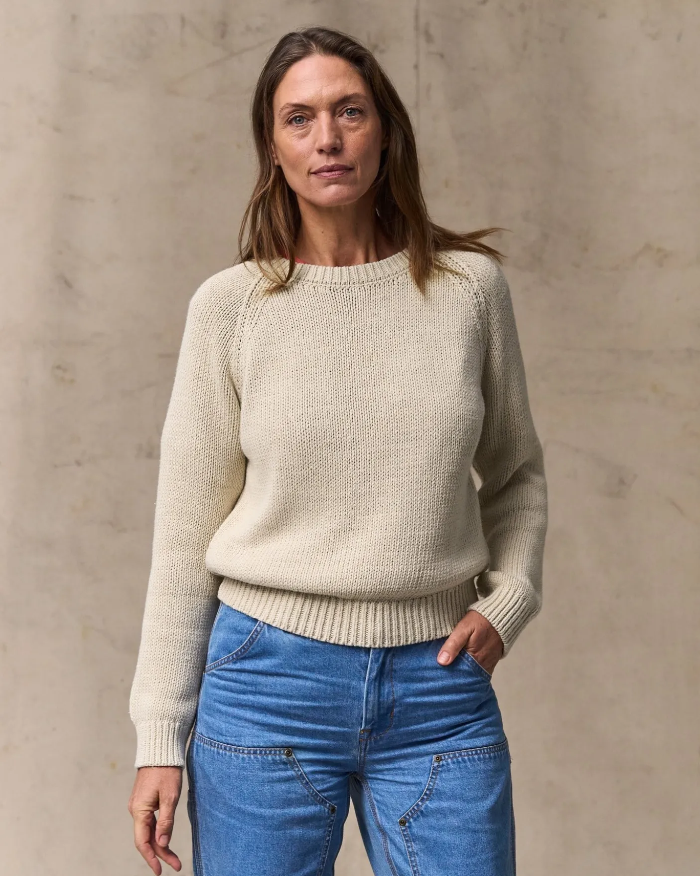 Women's Cotton Crewneck Sweater
