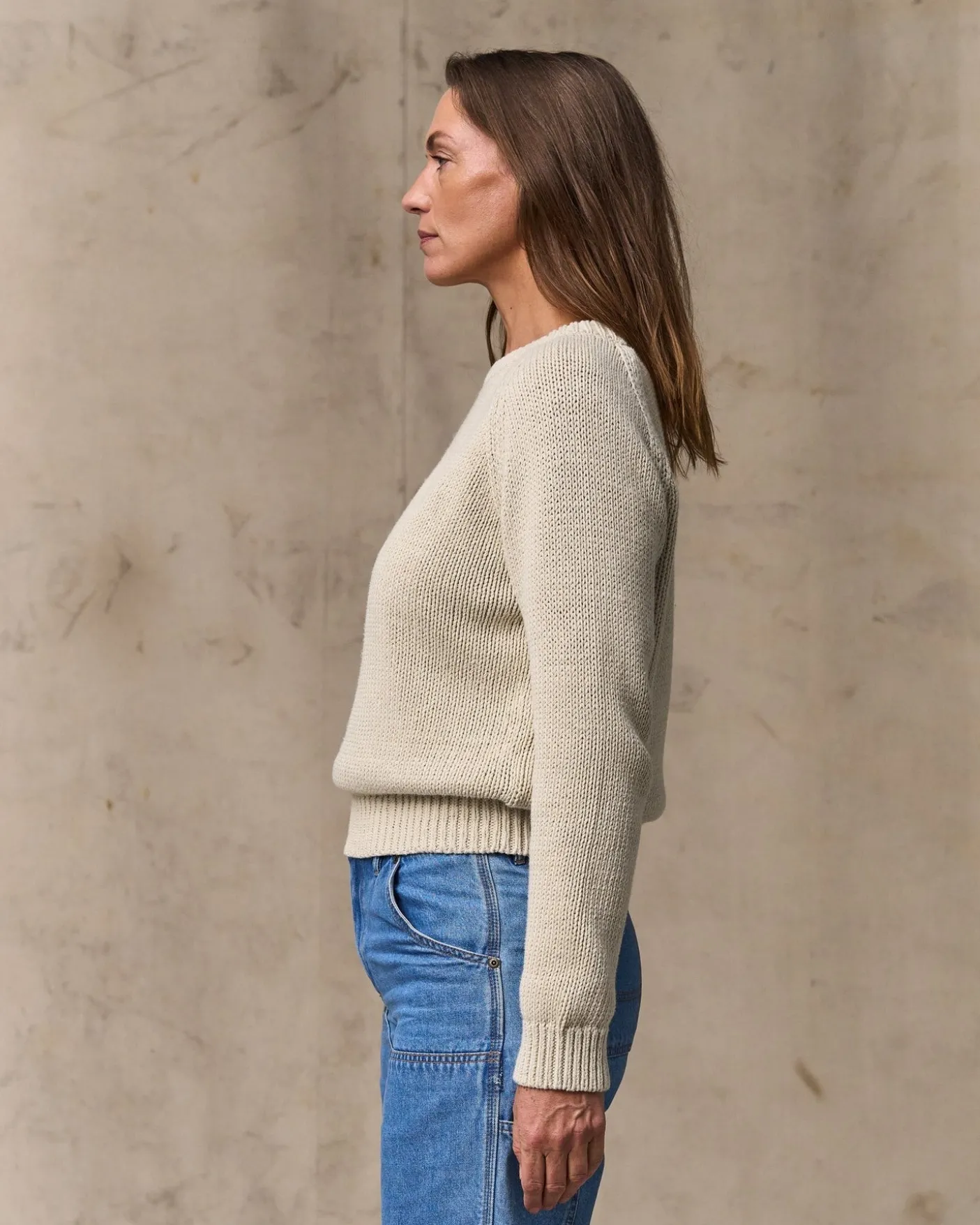 Women's Cotton Crewneck Sweater