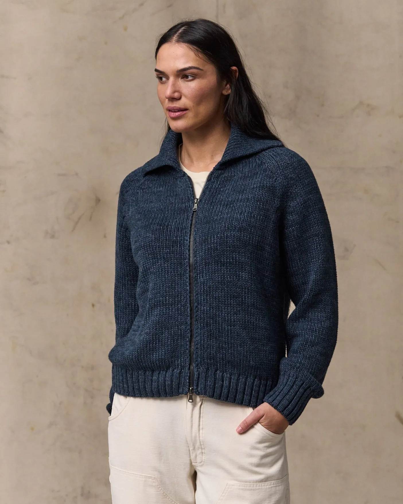 Women's Cotton Full-zip Cardigan