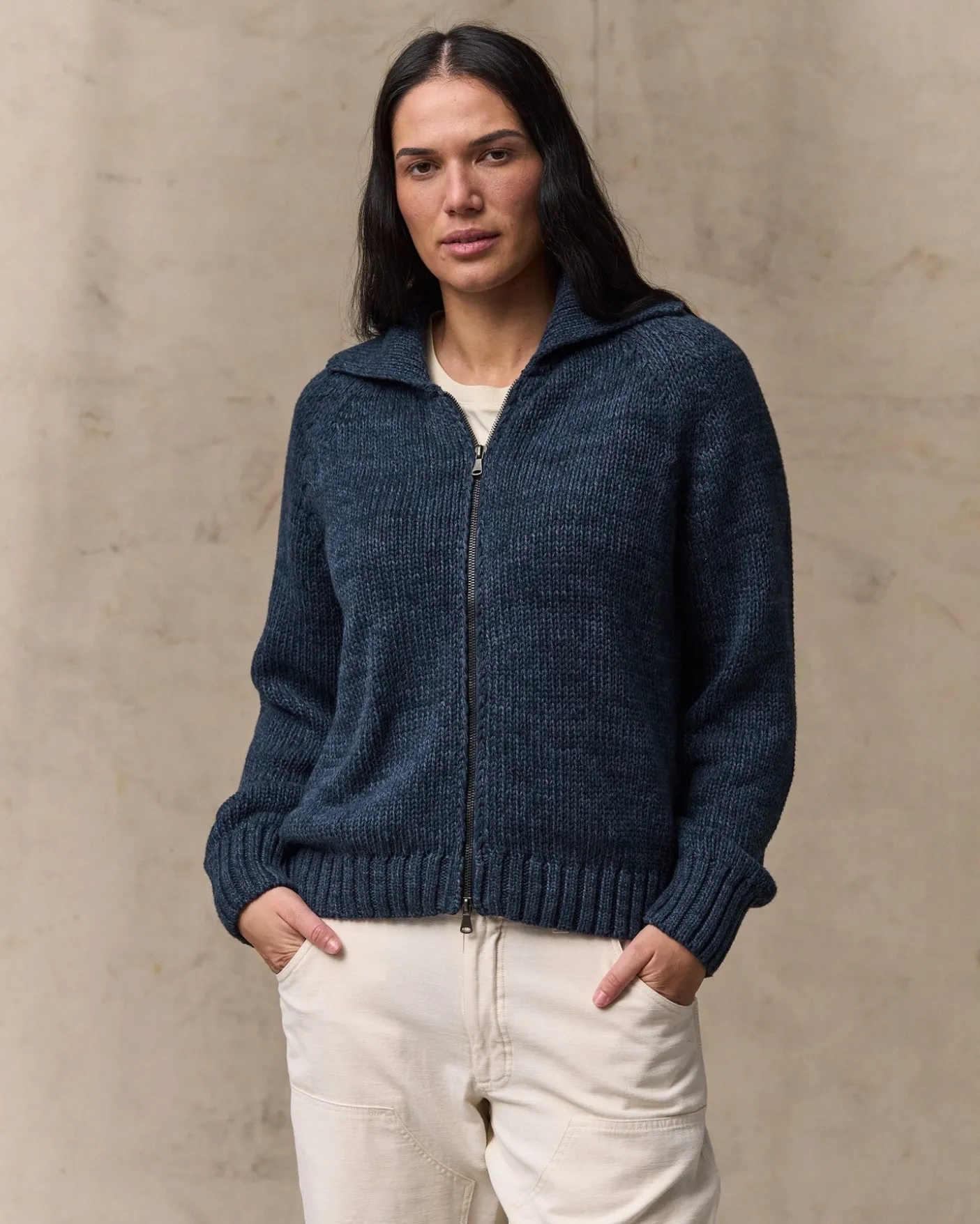 Women's Cotton Full-zip Cardigan