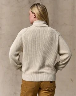 Women's Cotton Shawl Neck Cardigan