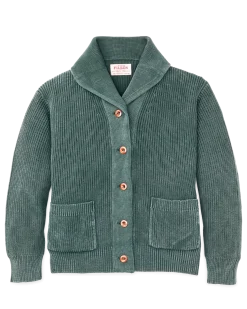 Women's Cotton Shawl Neck Cardigan