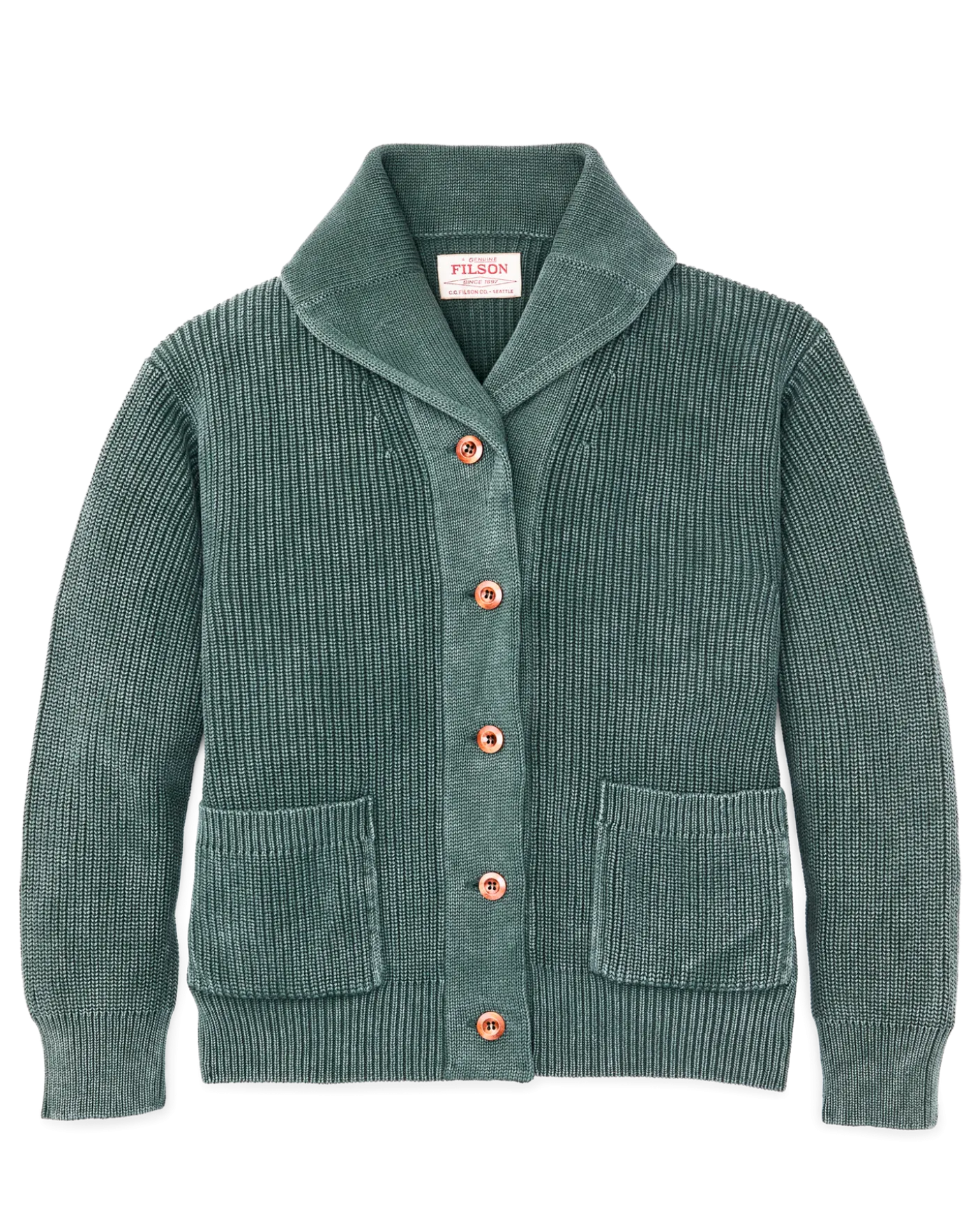 Women's Cotton Shawl Neck Cardigan