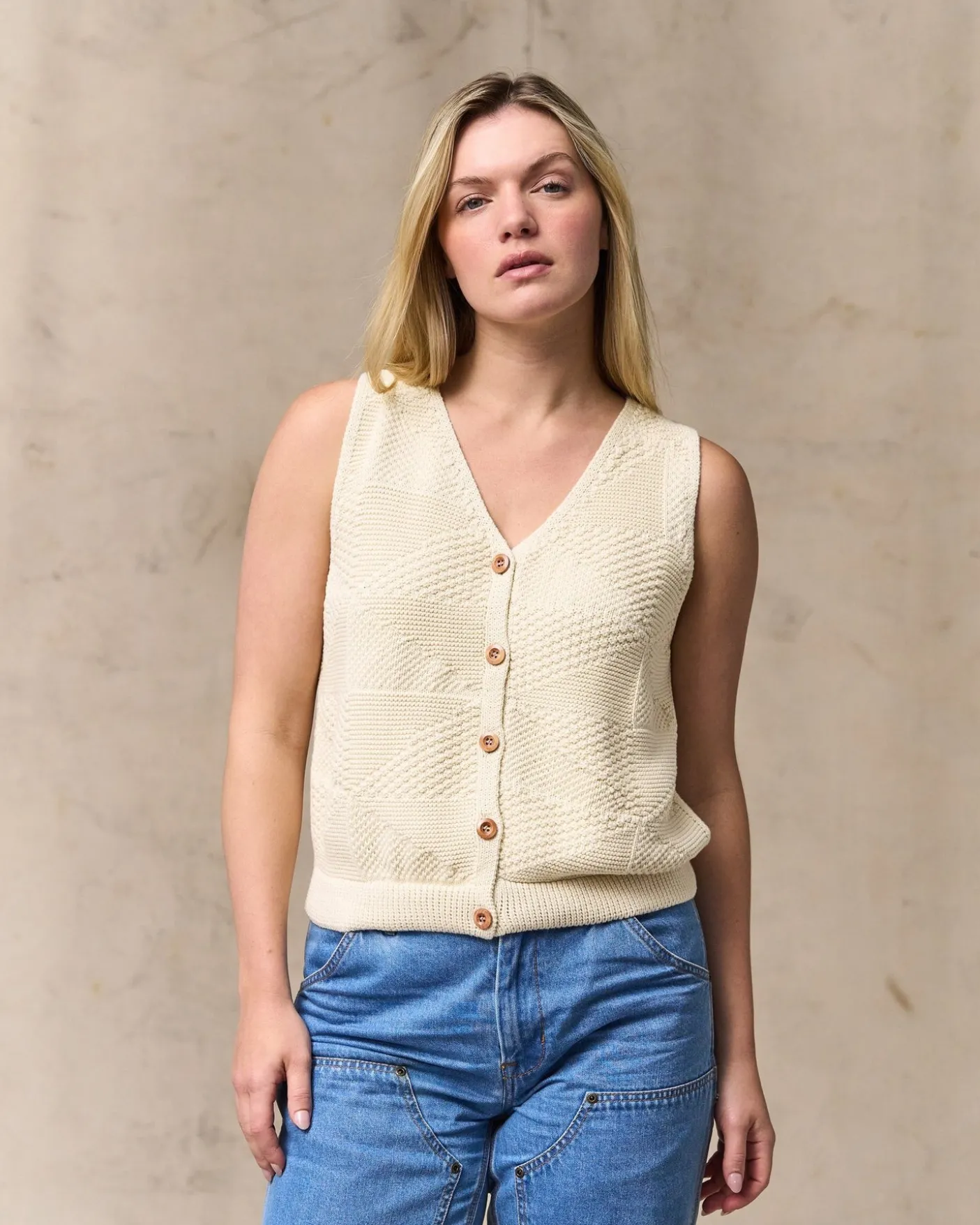 Women's Cotton Sweater Vest