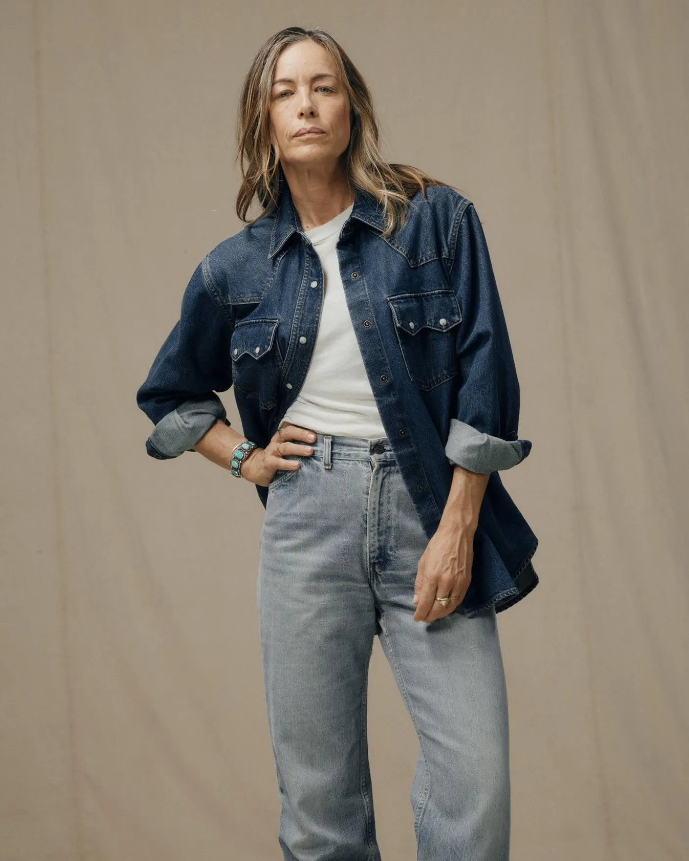 Women's Denim Western Shirt