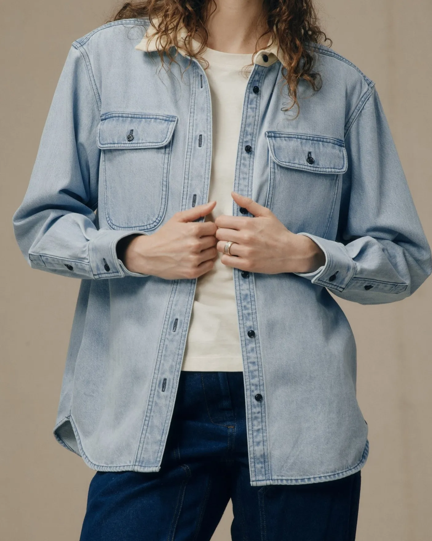 Women's Denim Work Shirt