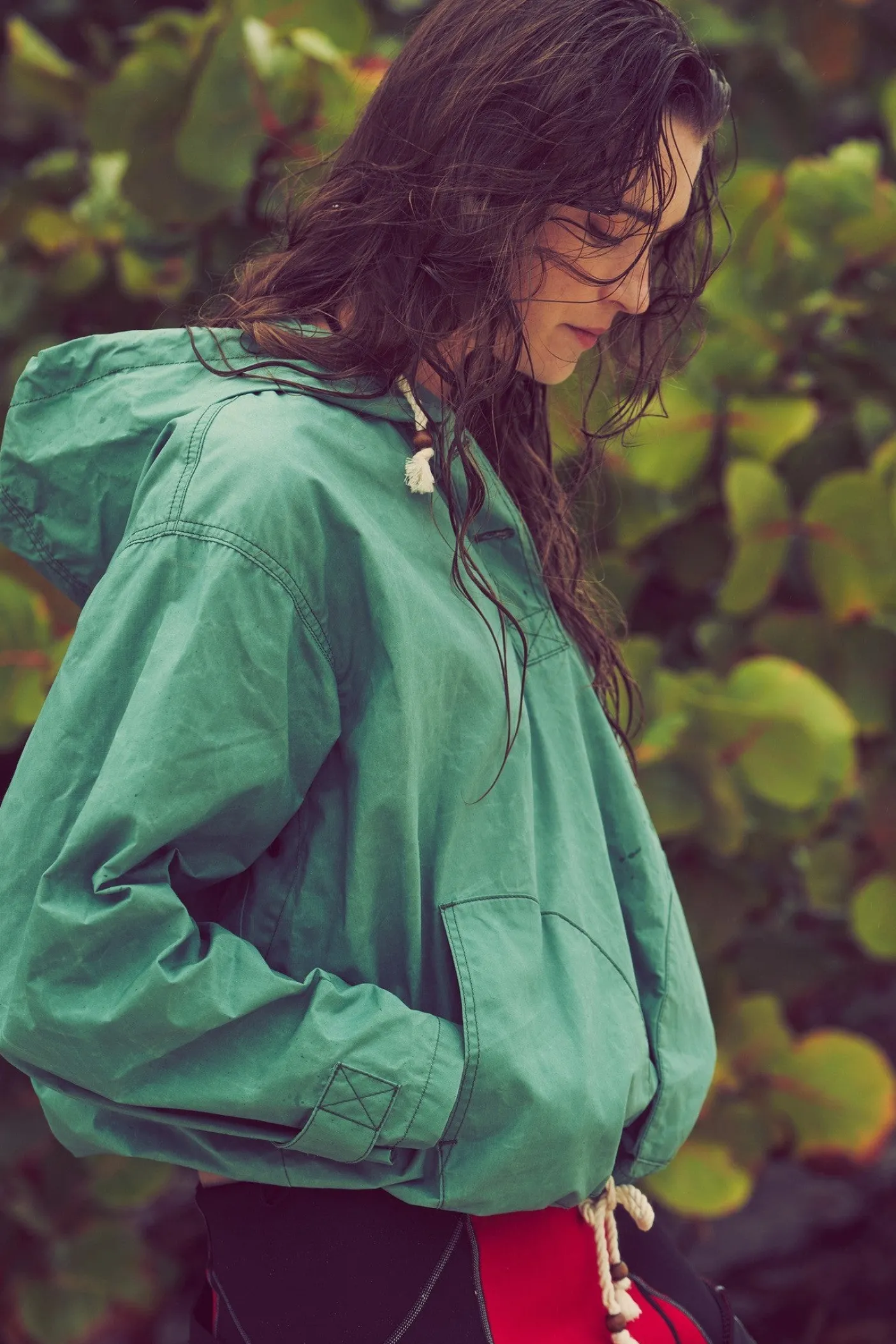 Women's Dry Wax Hooded Popover