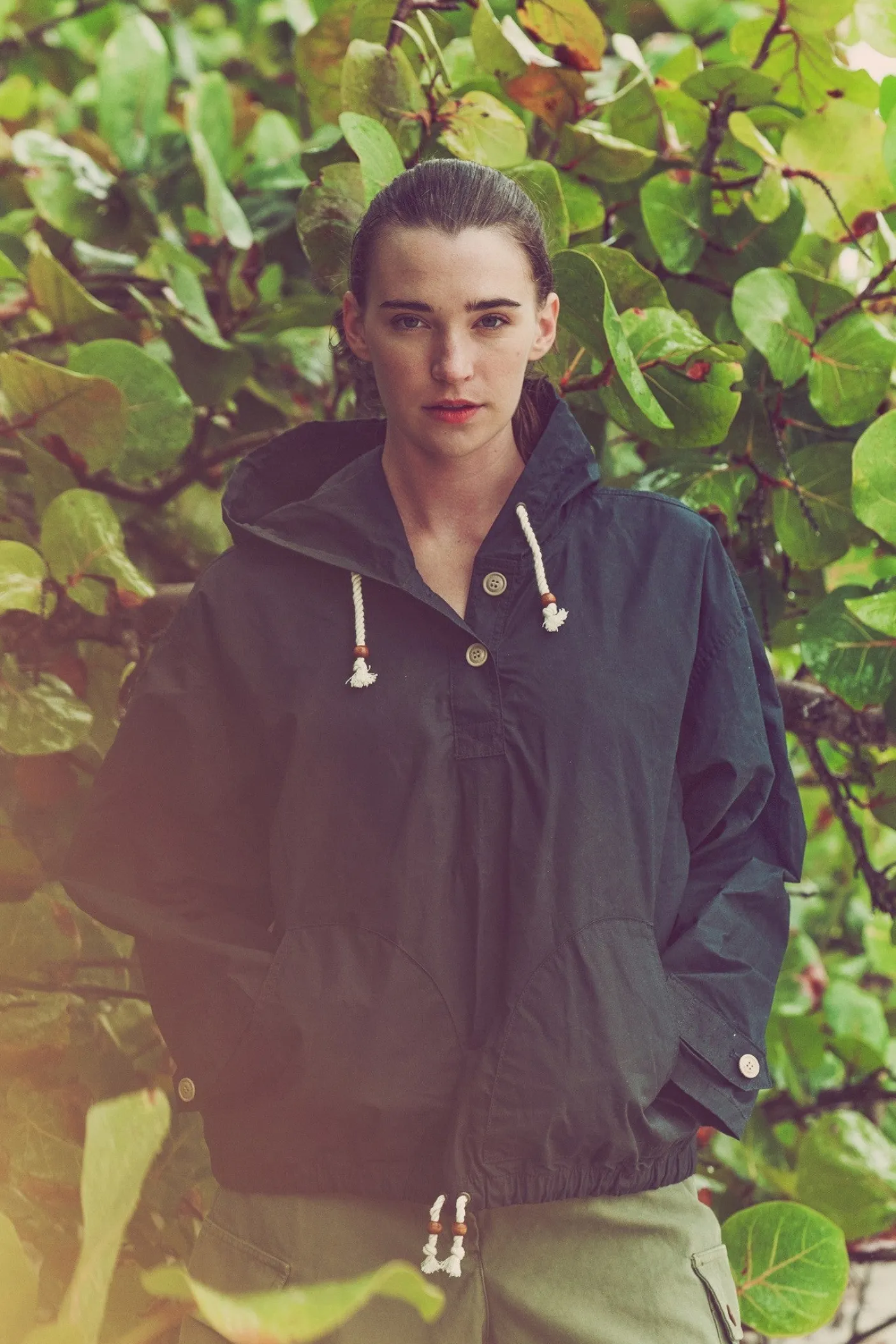 Women's Dry Wax Hooded Popover