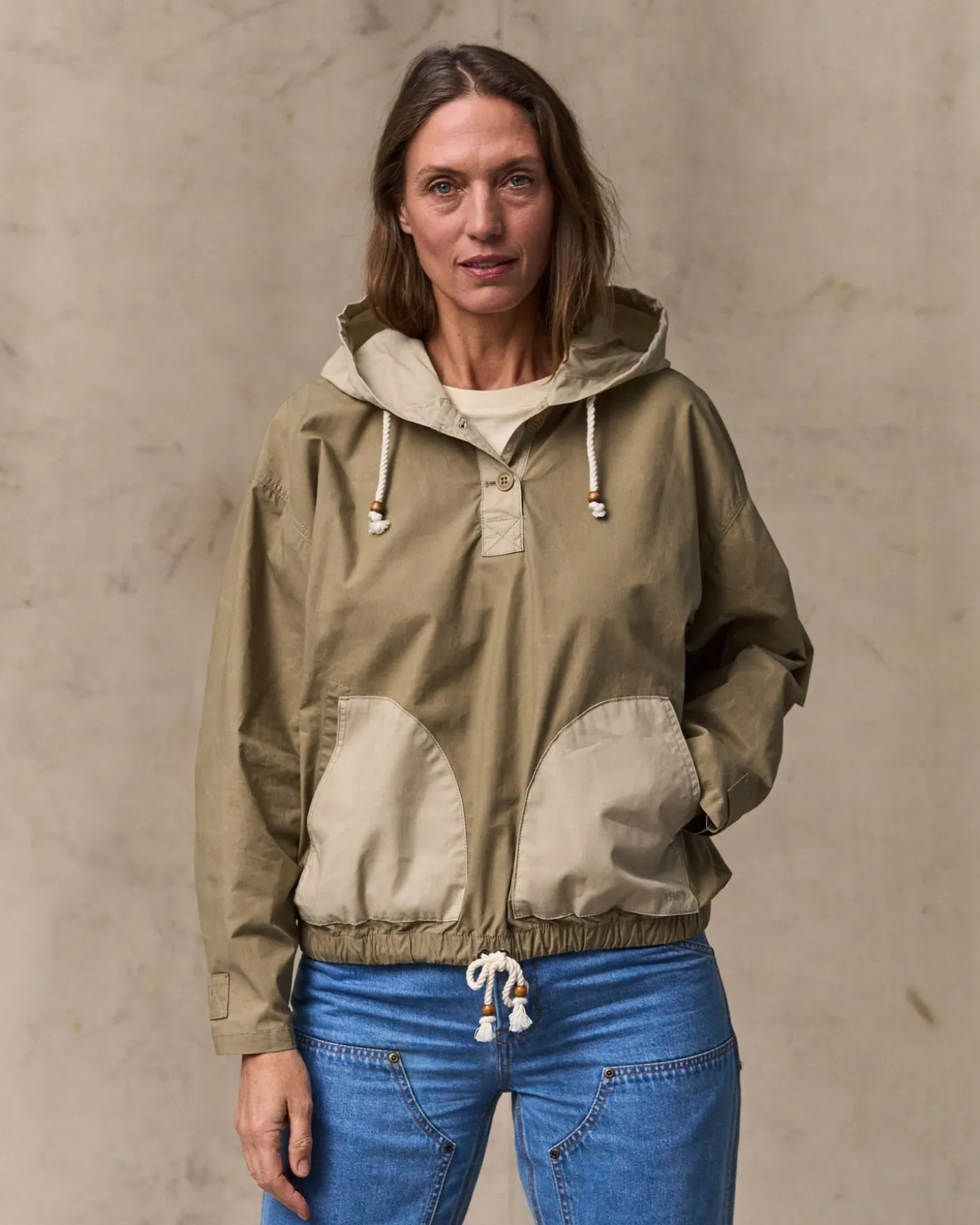 Women's Dry Wax Hooded Popover