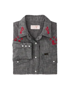 Women's Embroidered Western Shirt