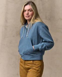 Women's French Terry Half-zip Hoodie
