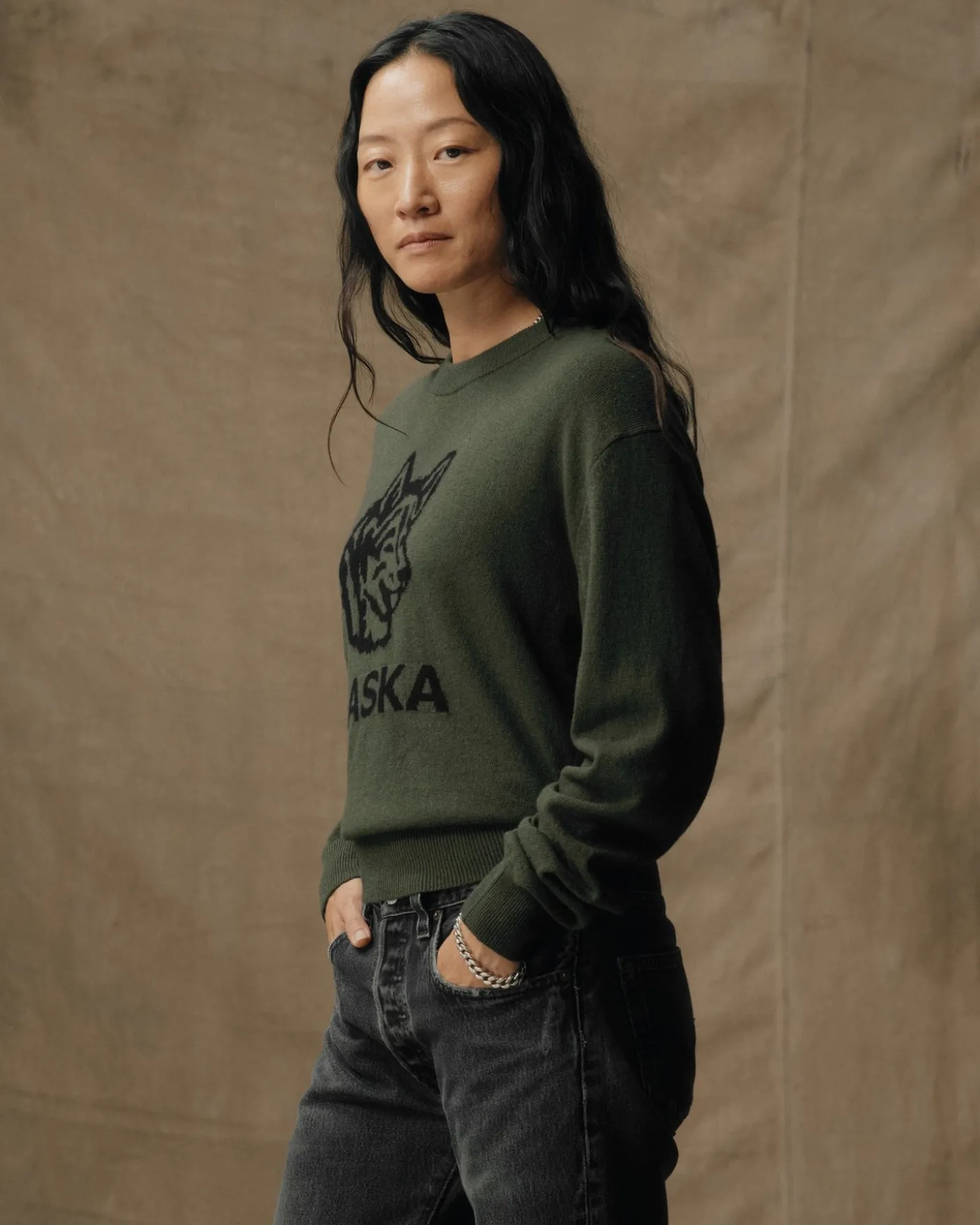 Women's Graphic Wool Sweater