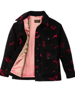 Women's Jacquard Wool Cruiser Jacket