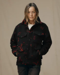 Women's Jacquard Wool Cruiser Jacket
