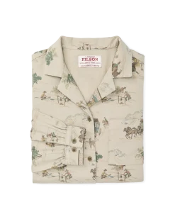 Women's Long Sleeve Twill Camp Shirt