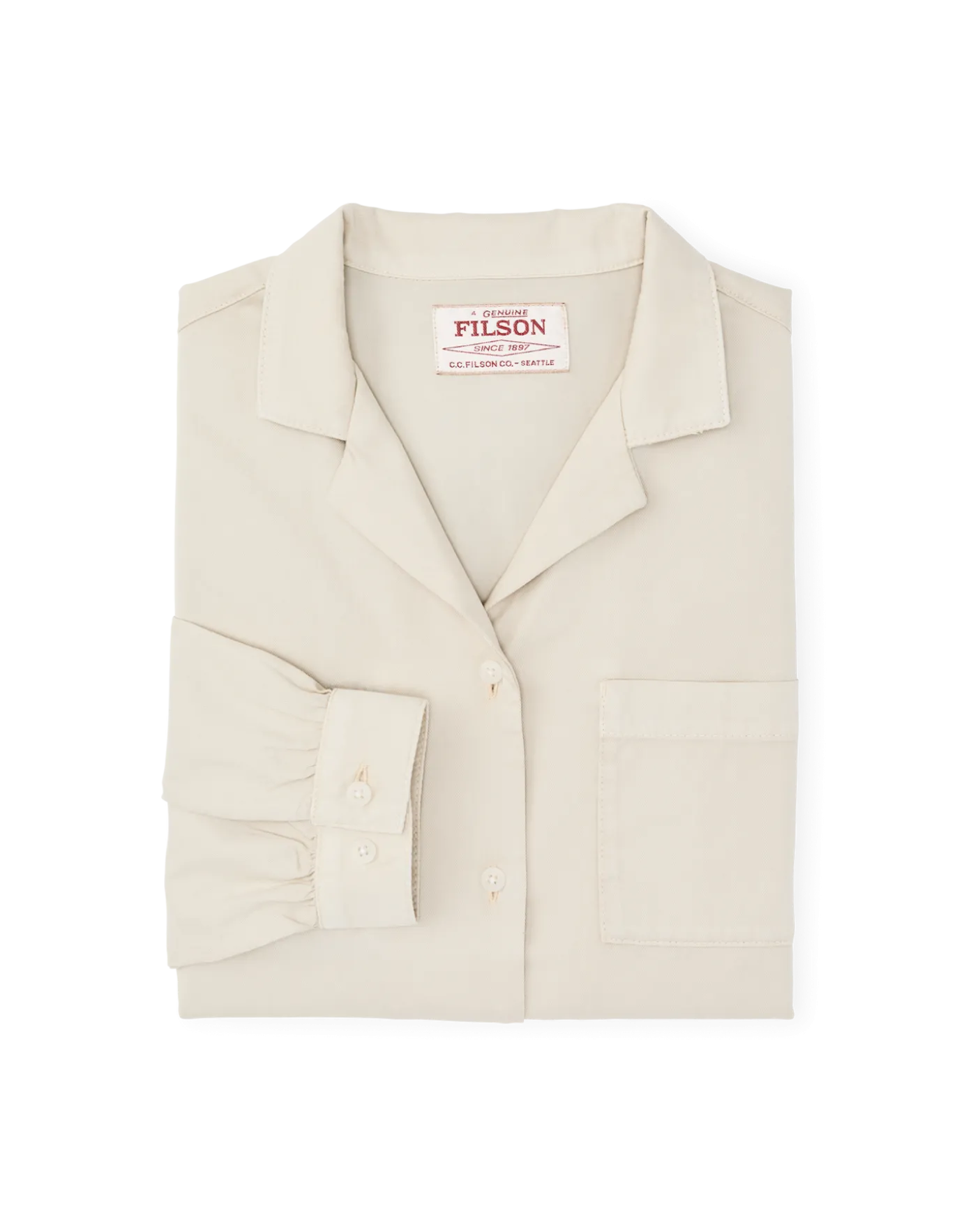 Women's Long Sleeve Twill Camp Shirt