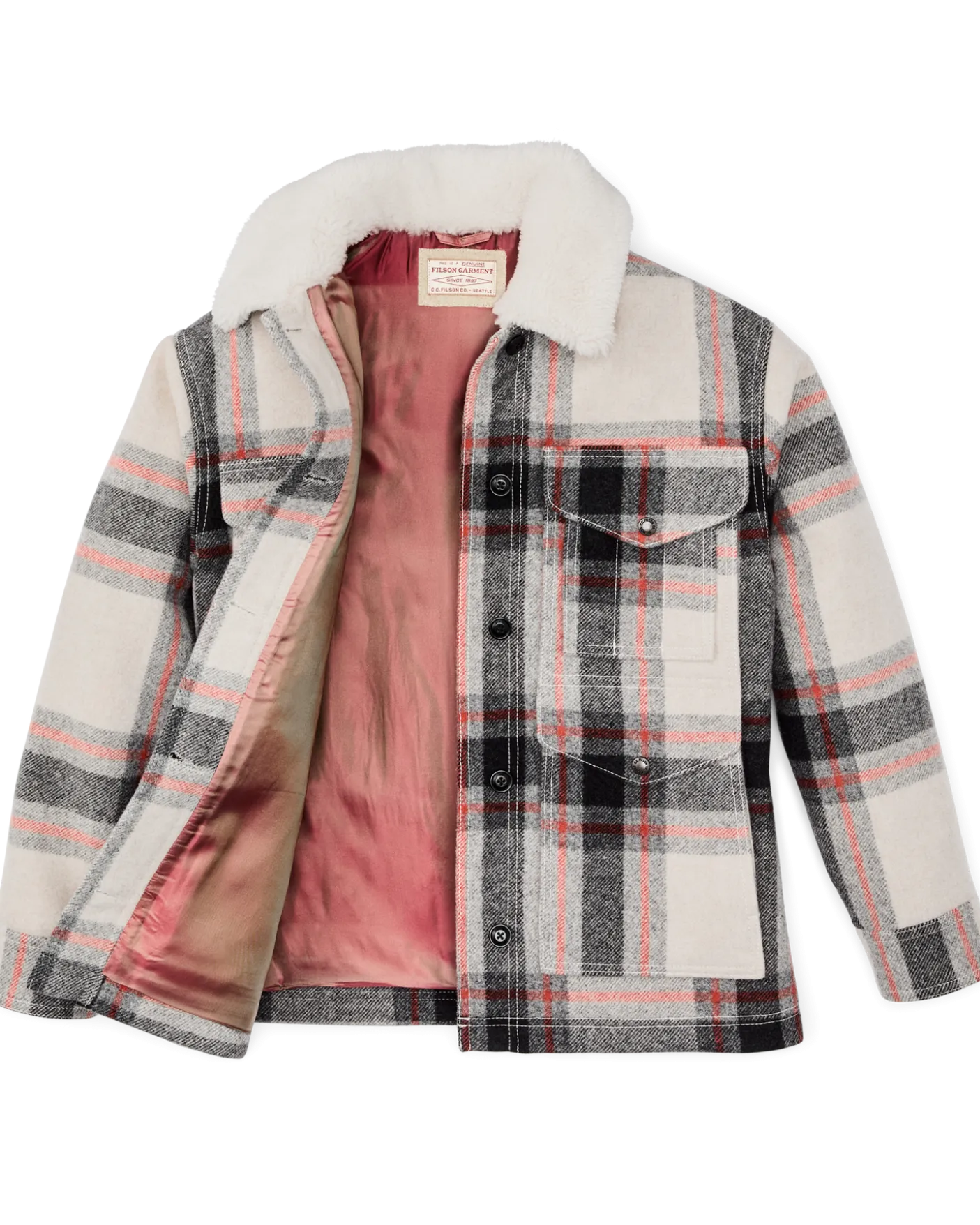 Women's Mackinaw Wool Shearling Cruiser Jacket