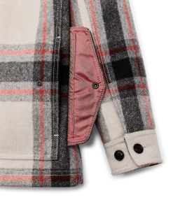 Women's Mackinaw Wool Shearling Cruiser Jacket