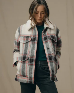 Women's Mackinaw Wool Shearling Cruiser Jacket