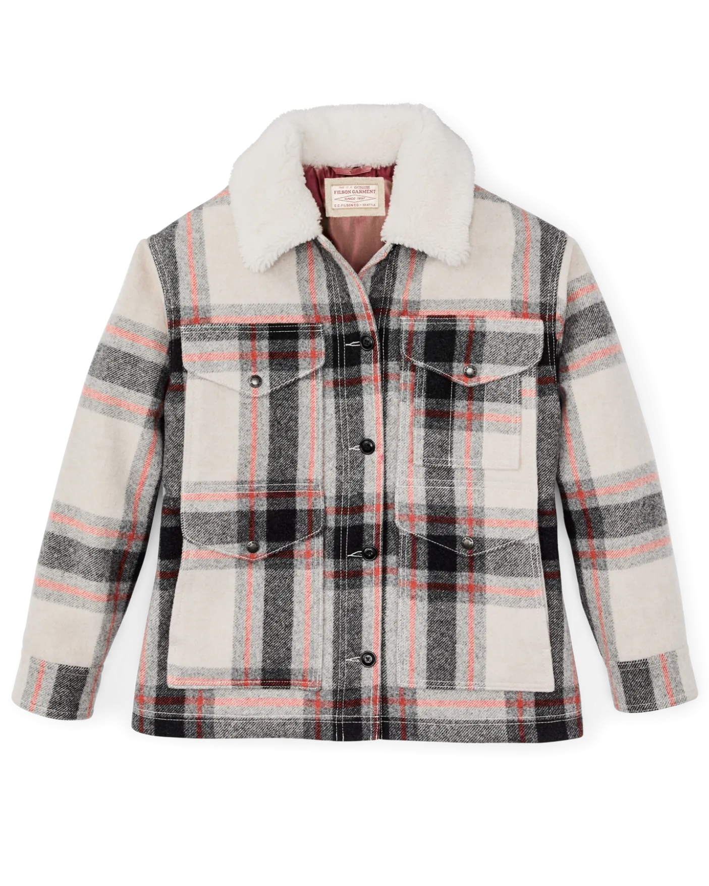 Women's Mackinaw Wool Shearling Cruiser Jacket