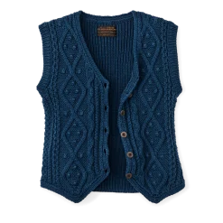 Women's Rustic Cable Knit Vest