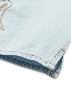 Women's Short Sleeve Embroidered Camp Shirt