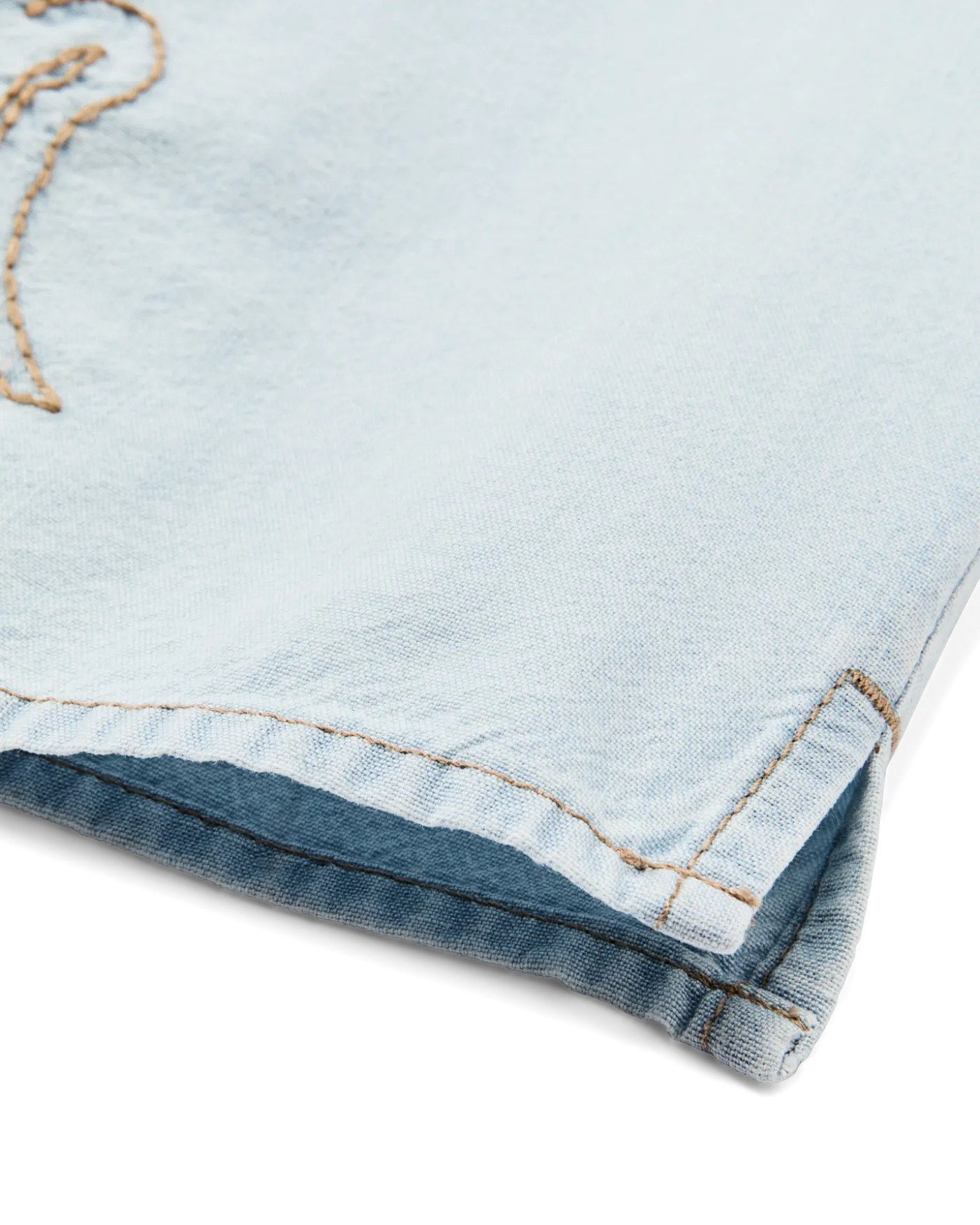 Women's Short Sleeve Embroidered Camp Shirt