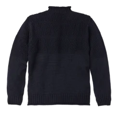 Wool Roll Neck Fisherman's Sweater