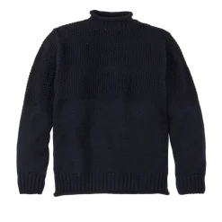 Wool Roll Neck Fisherman's Sweater